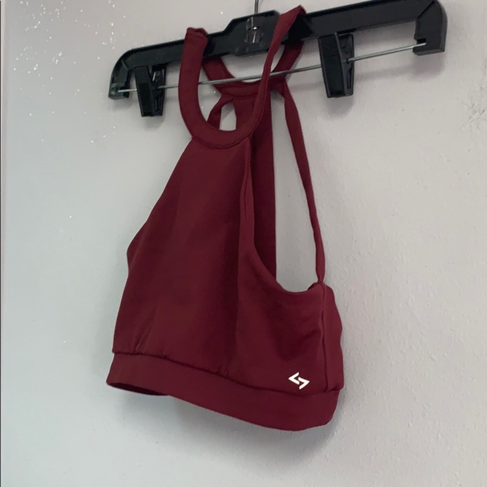 Adanola burgundy sports Bra sz Xs